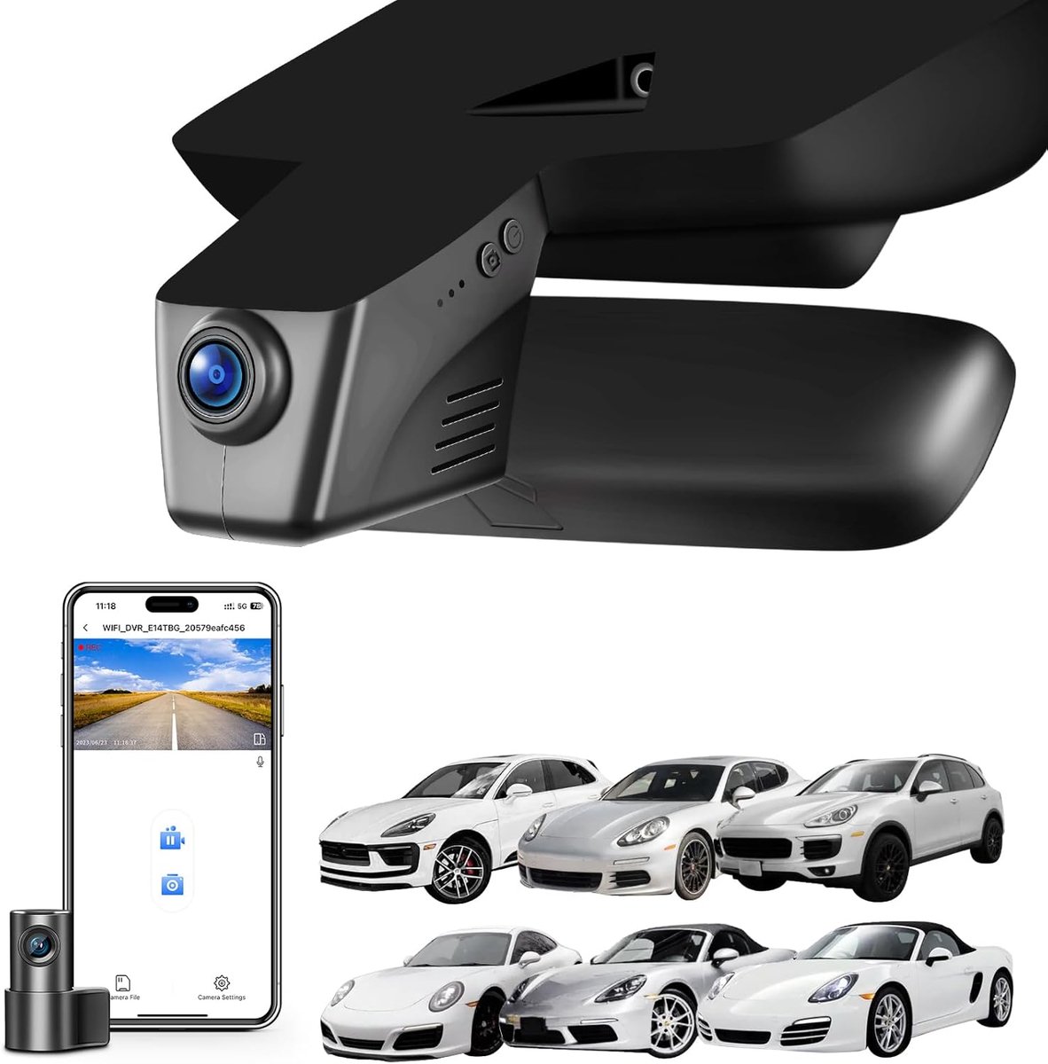 4K Dashcam for Porsche Cayenne(E2 92A)2011-2018, Macan 2015-2026, 911 (991) 2011-2019, Panamera(970) 2010-2016 - ShopVlot