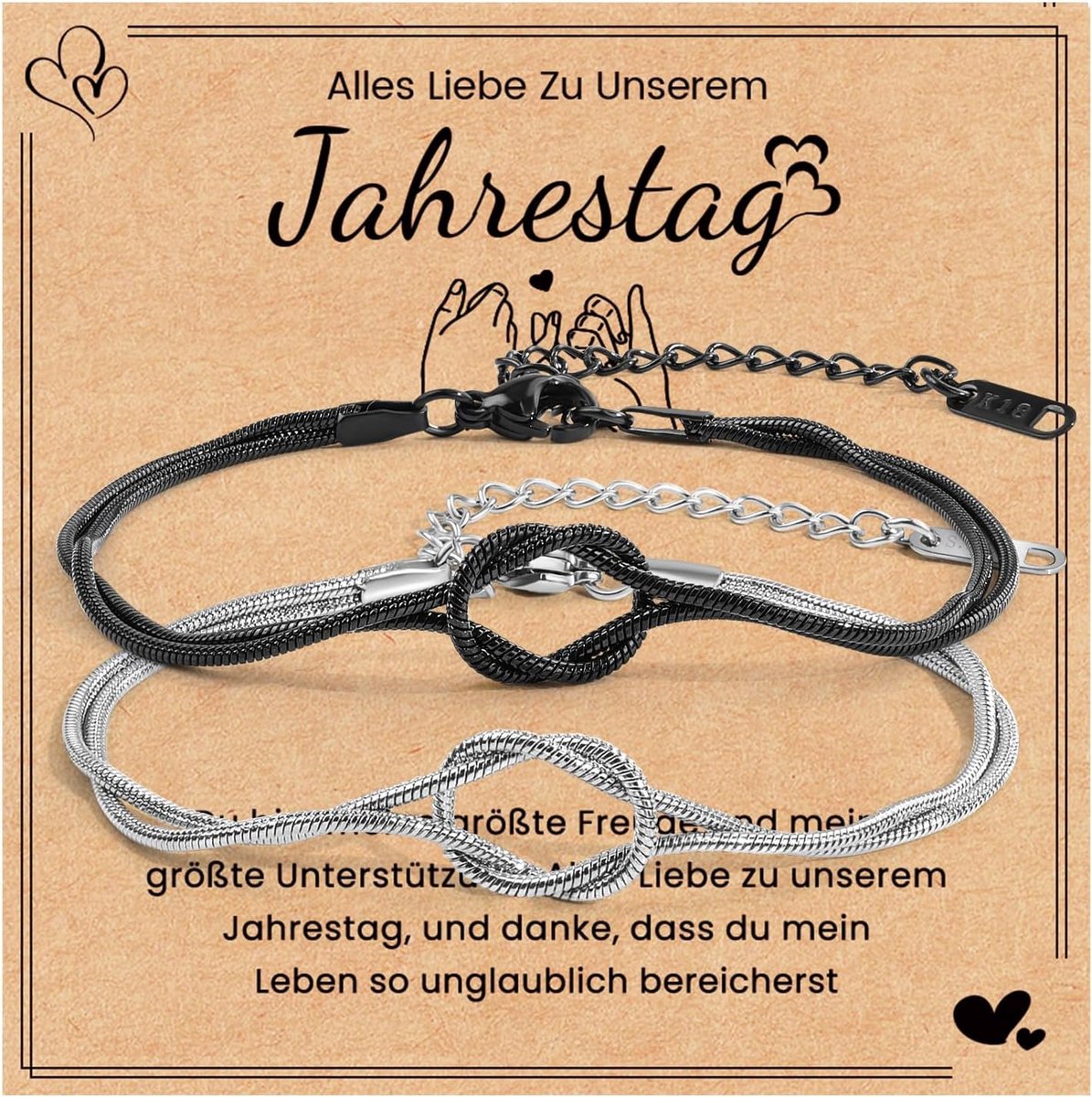 MANVEN Partner-geschenken, Valentijnsdag, jubileum, partnerarmbanden, koppels, Kerstmis, verjaardag, voor hem, man - ShopVlot