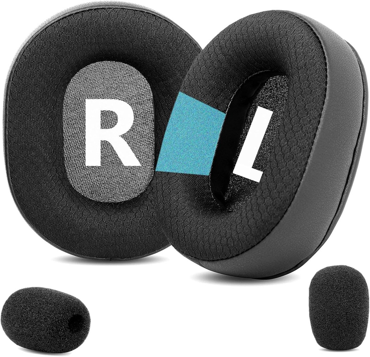 Ear Pads Replacement Ear Pads Compatible with Creative Sound BlasterX H5 BlasterX H7 Headphones Upgrade Fabric - ShopVlot