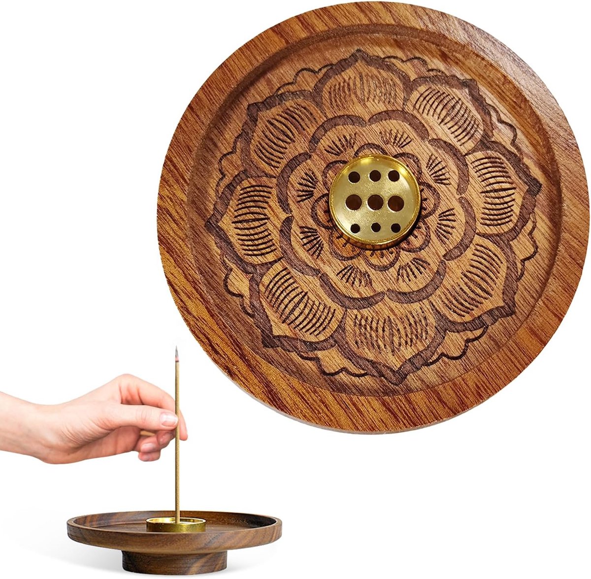 1pcs Incense Stick Holder Lotus Incense Stick Holder Incense Burner for Meditation Yoga Home Decoration - ShopVlot