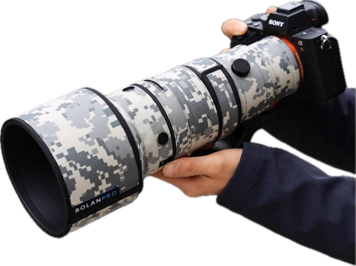 ROLANPRO Camouflage Lens Cover for Sigma 500mm F5.6 DG DN OS Sport E Mount Camouflage Jacket Lens Protective Sleeve - ShopVlot