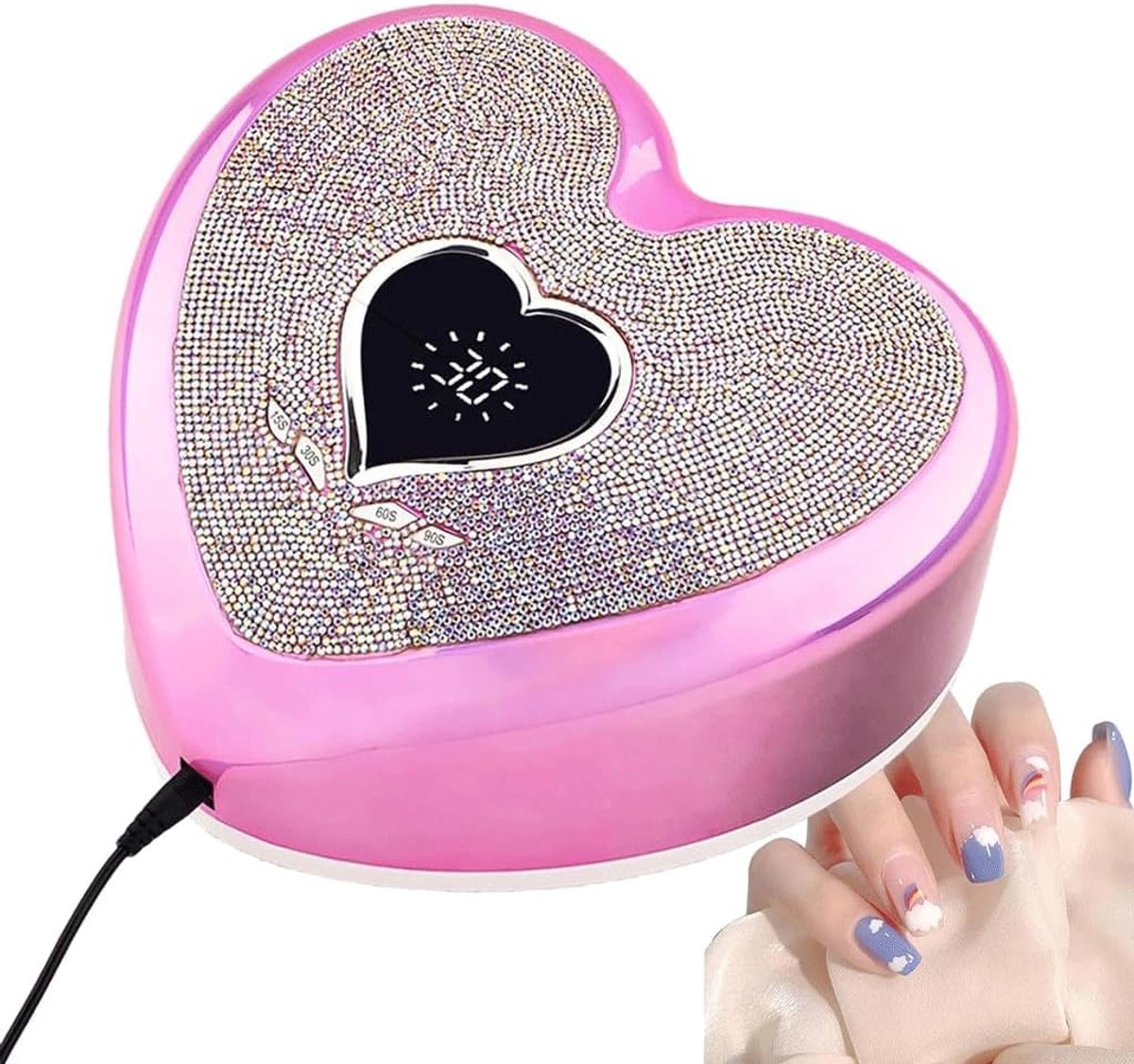 Nail Phototherapy Lamp 96w Plug-in Intelligent Induction Speed Drying UV Nail Speed Drying Oven - ShopVlot