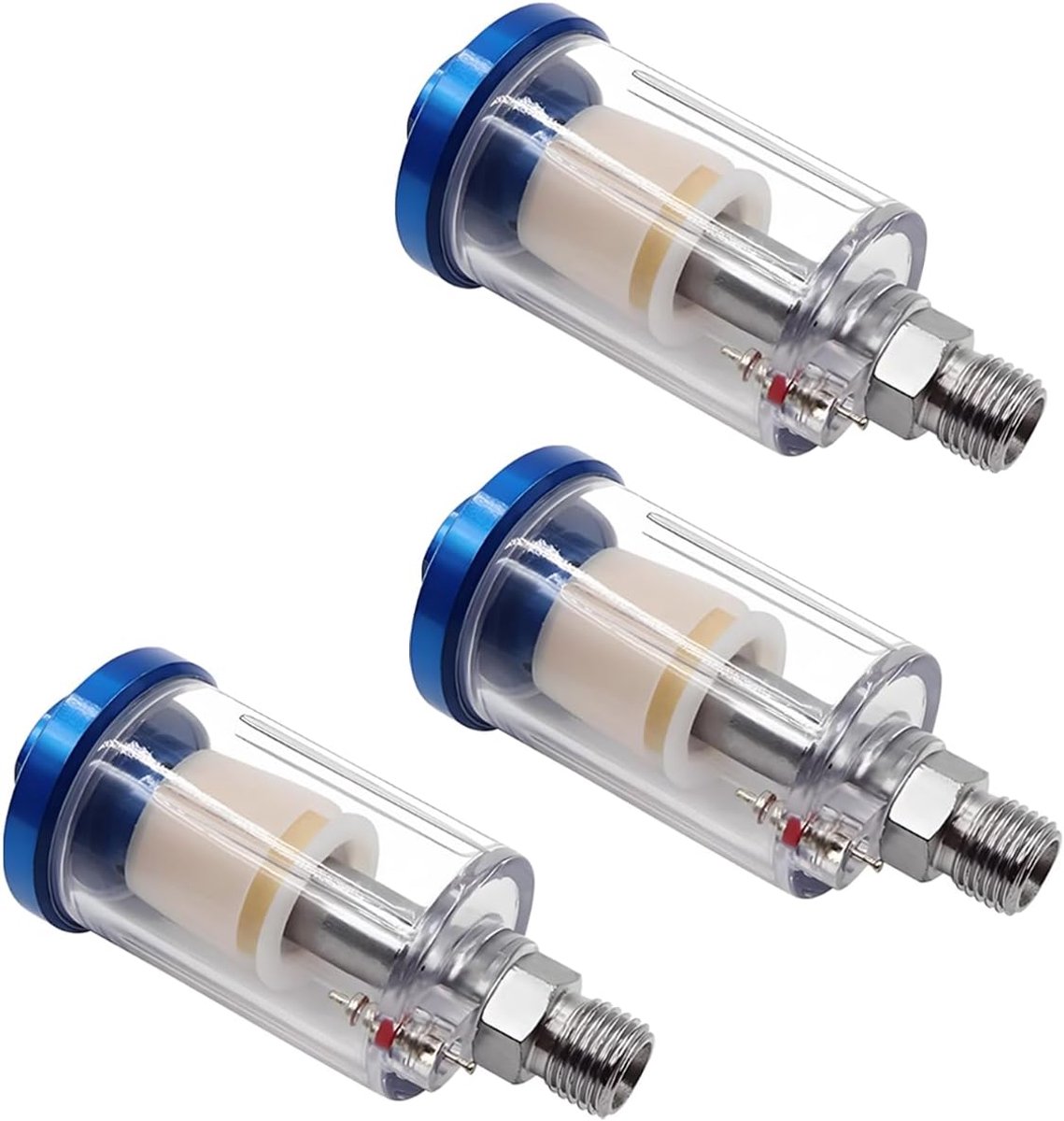 3pcs Water Separator Oil Separator for Air Compressor G1/4 Air Filter Oil Water Separator Spray Gun Compressed Air - ShopVlot