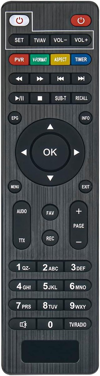 ALLIMITY Remote Control Compatible with DEXXER Receiver XD-200D XD-300D JN03 JN8833HD - JN8833HD - ShopVlot