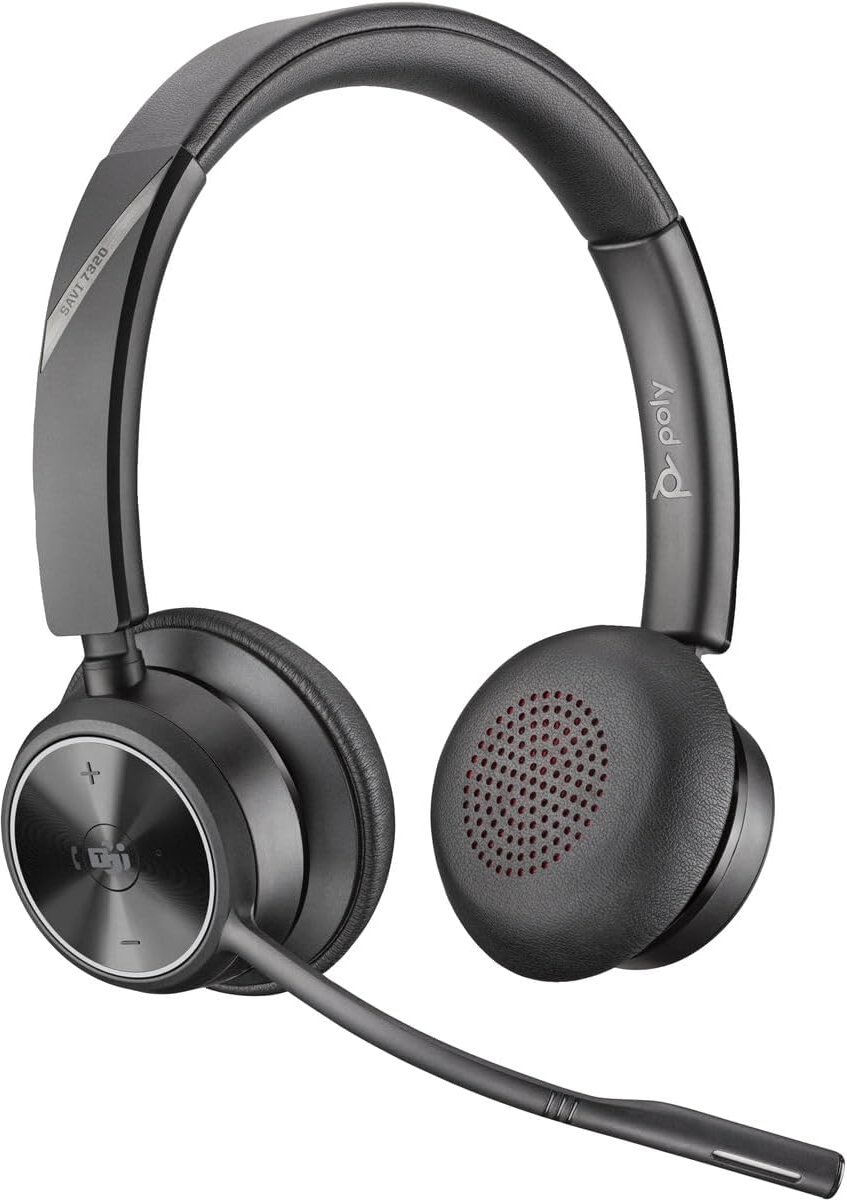 POLY SAVI 7300 Headset Wireless Handheld Office/Call center Black - ShopVlot