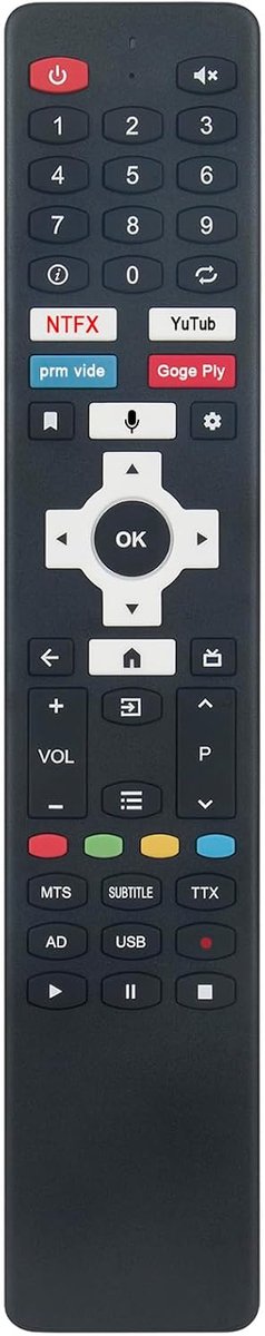 ALLIMITY Replace the remote control suitable for DYON Smart TV Smart-32-AD-2 Smart-40-AD-2 Smart-42-AD-2 Smart-43-AD-2 - ShopVlot