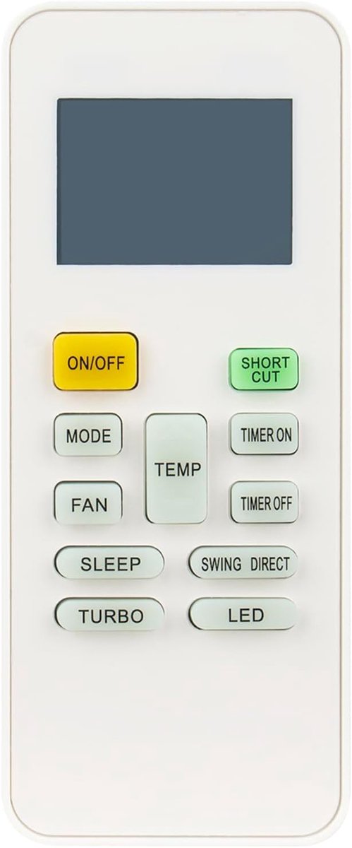 ALLIMITY Replce Remote Control suitable for Midea Air Conditioner AC A/C RG52B RG52B-BGE RG52B-BGEU - RG52B-BGEU - ShopVlot
