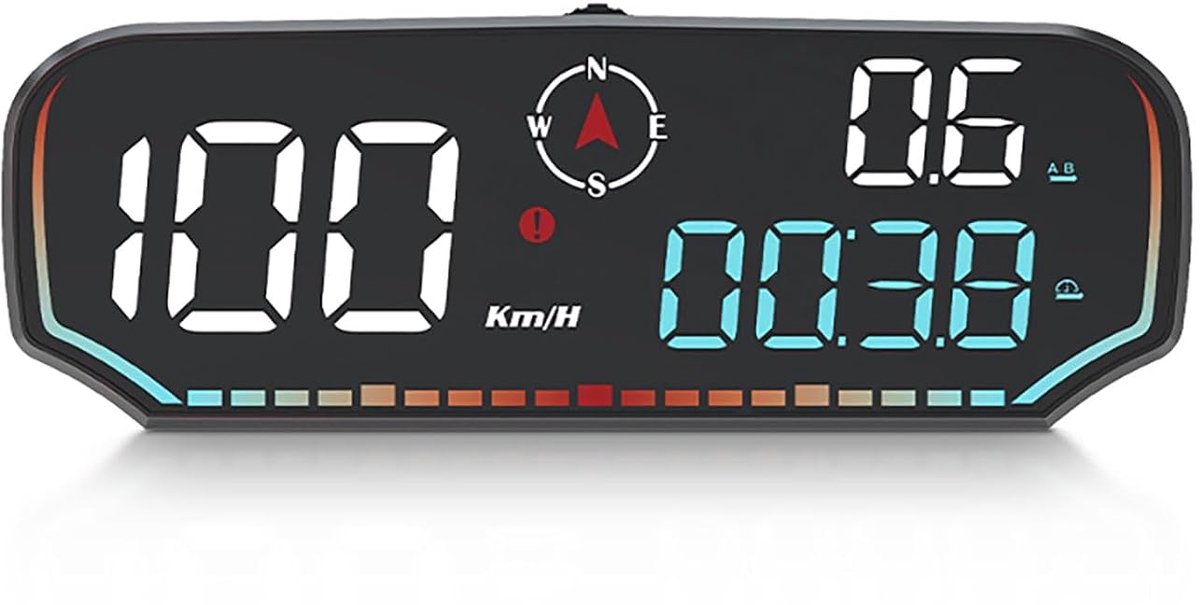 GPS speedometer, digital car MPH, head-up display, suitable for all cars, real-time update, speeding reminder, driving - ShopVlot