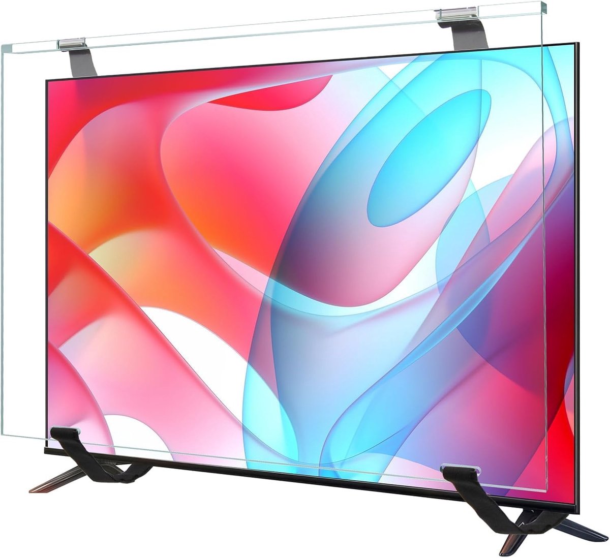 Qoosea 32 Inch TV Screen Protector HD Clear Acrylic Protective Panel for Single-Point & Dual-Point Support Wall - ShopVlot