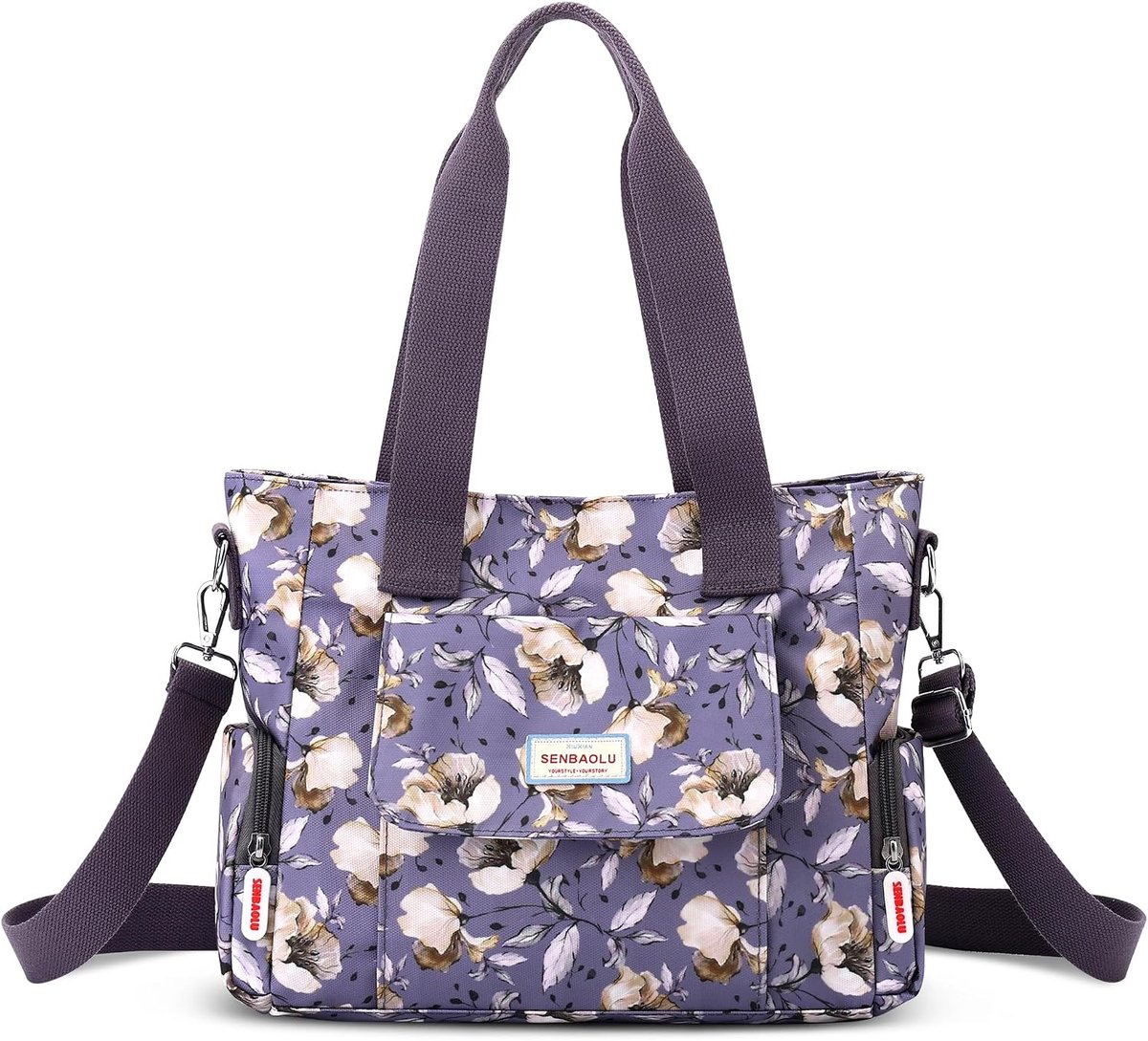 Handbags Ladies Shopper Shoulder Bag Fashion Pattern Large Shoulder Bag Women Waterproof Multi-Pocket Handbags - ShopVlot