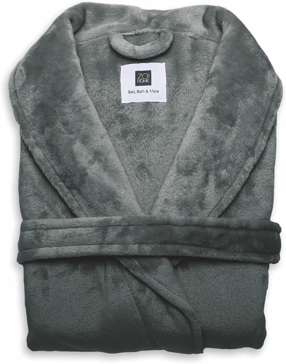 Zo!Home Cara Bathrobe Long M Dark Grey - ShopVlot