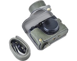 Rieibi X100V Camera Case, Vintage Leather Case for Fuji Fujifilm X100V Digital Camera, Protective Case with Strap and - ShopVlot