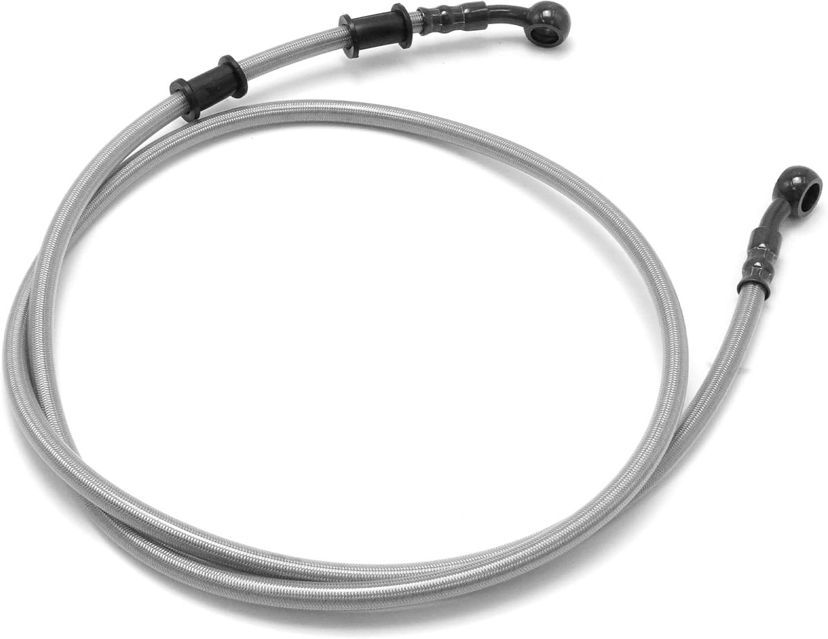 120cm Motorcycle Brake Line, Steel Braid, Hydraulic Brake Line, Front and Rear for Pit Bike, Dirt Bike, ATV, Motocross - ShopVlot