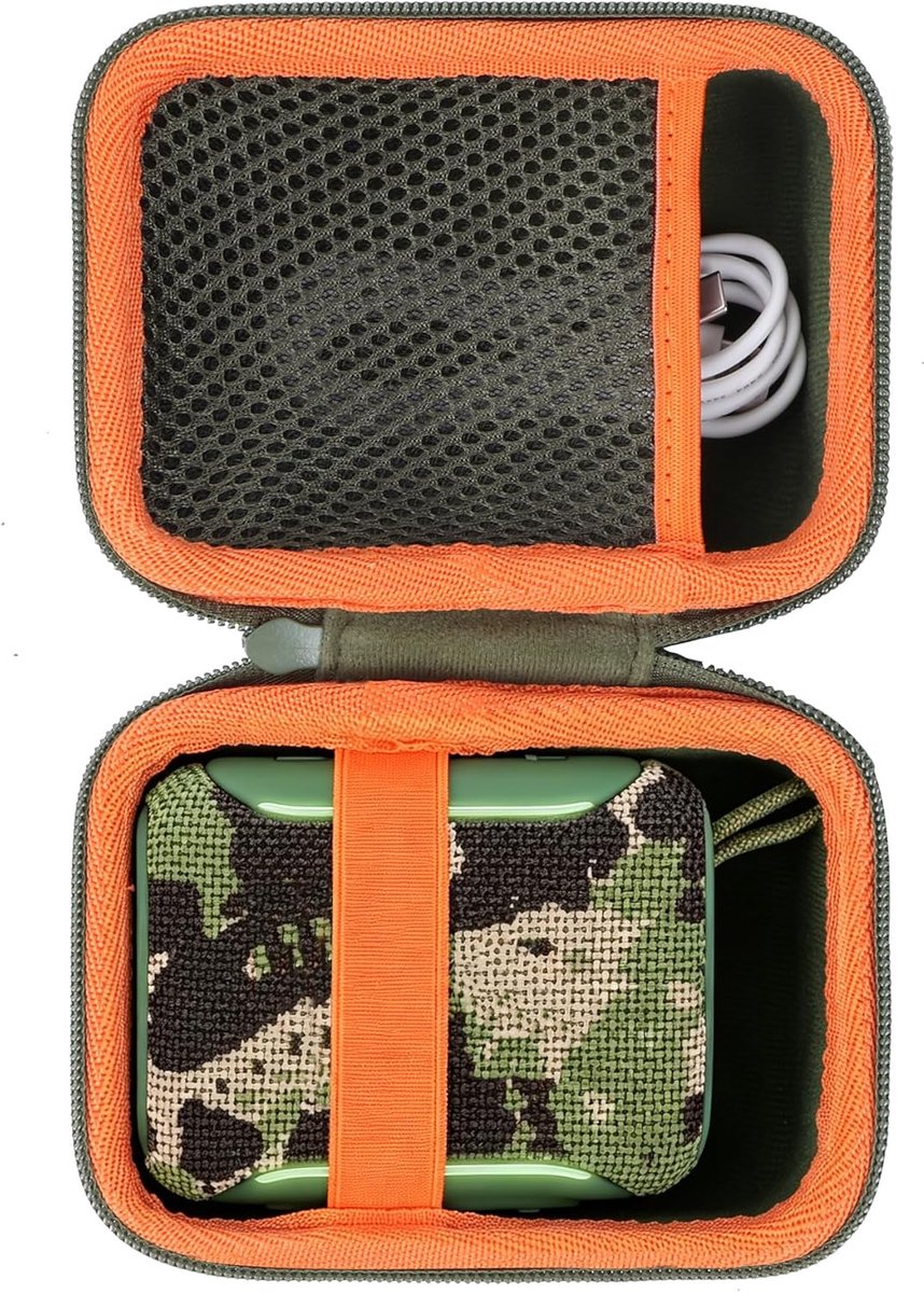 Lebakort Hard hoesje compatibel met JBL Go 5/4 /3/3 ECO draagbare luidspreker (Leger groen) - ShopVlot