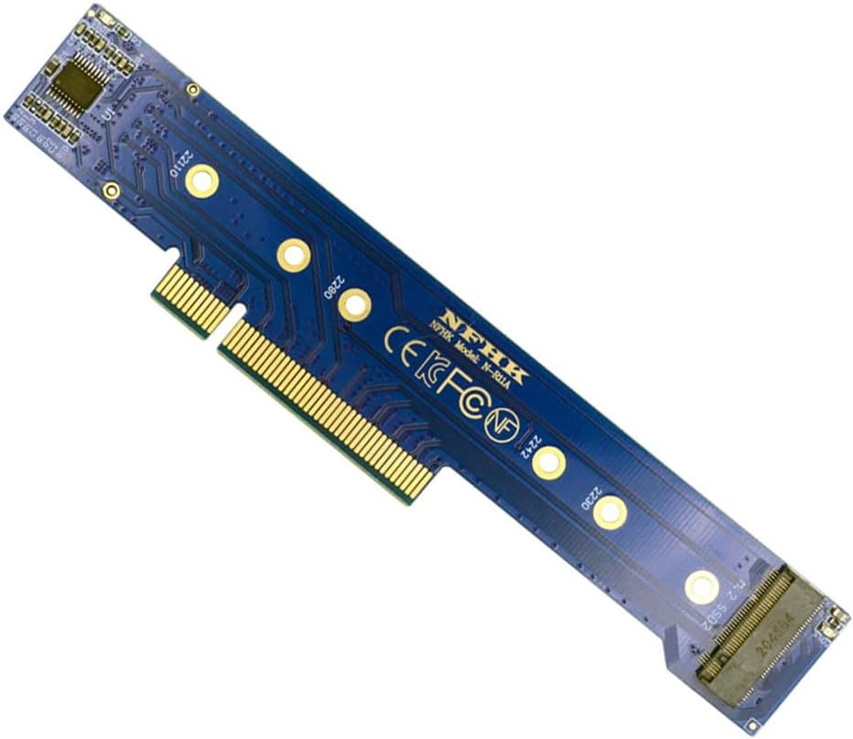 Cablecc Dual 2X NVME M.2 SSD to PCIE Express Gen4 X8 X16 Raid Card VROC Raid0 Hyper Adapter with Low Profile Bracket - ShopVlot