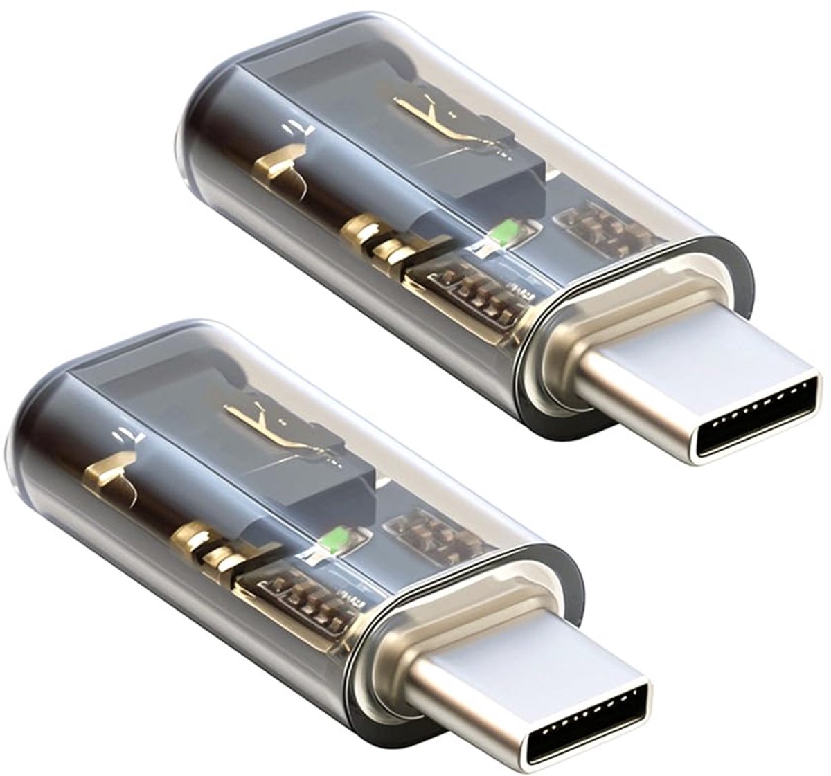 2 PACK USB C to 3.5mm Headphone Jack Adapter Supports 16bit 48kHz HiFi Sound Quality with DAC Chip - ShopVlot