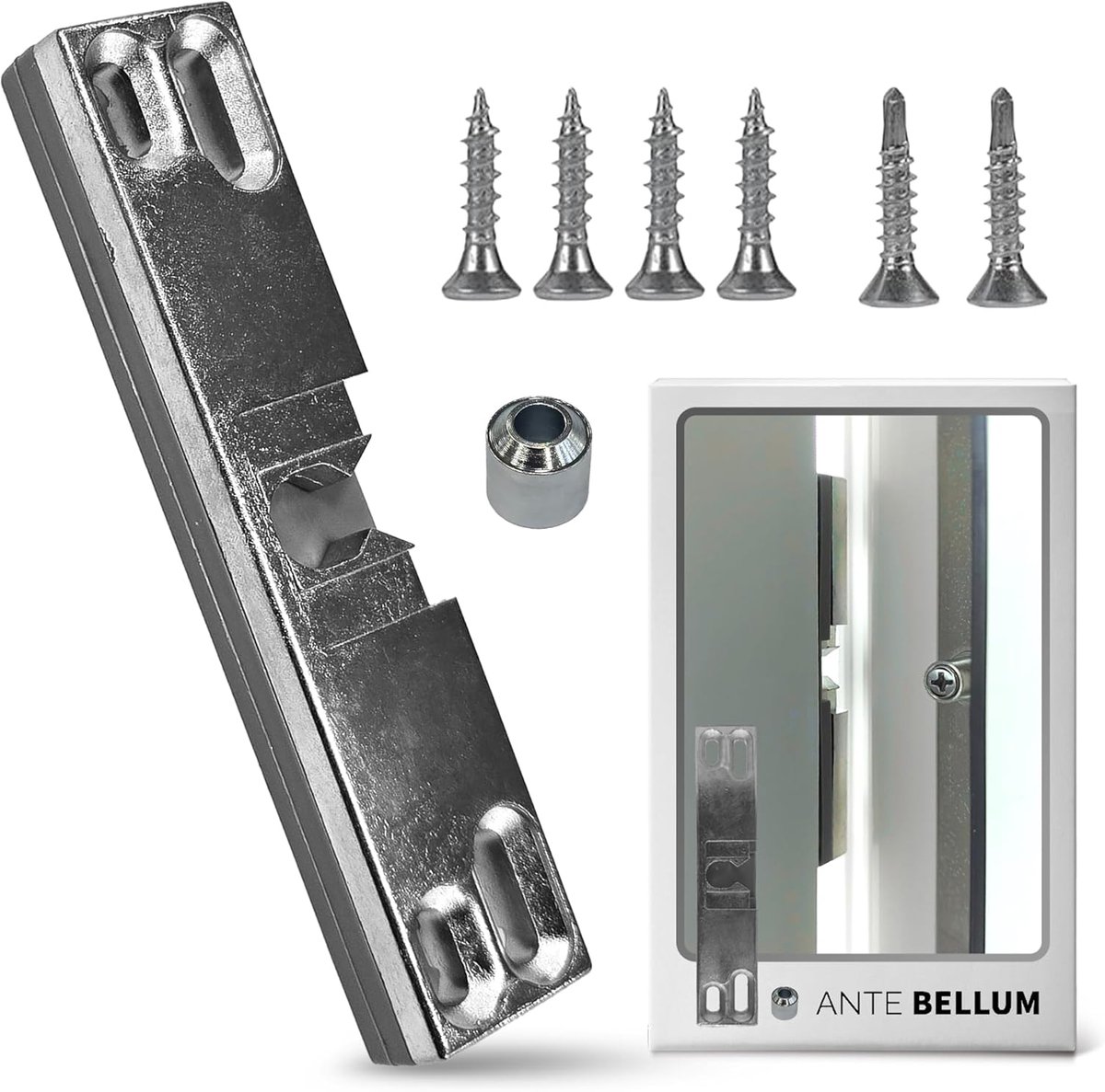 Ante Bellum Balcony door snapper, invisible door closure with spring and screws, robust plastic snap closure for - ShopVlot