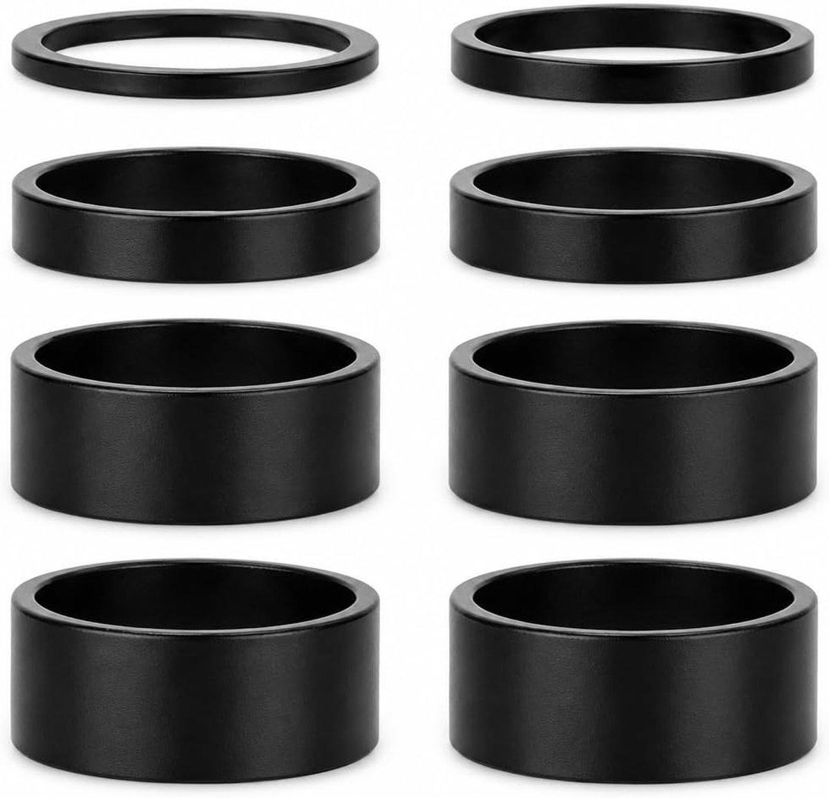 YOGAZEN Spacer Fiets 1 1/8 inch, 8-delige Ahead Spacer Set 28,6 mm voor vorkschacht, lichte aluminium - ShopVlot