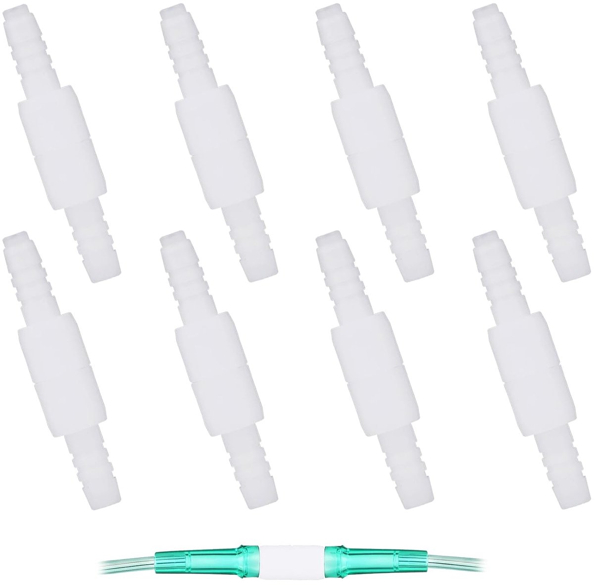 8 x Oxygen Hose Connectors, Rotating Oxygen Hose Connector for Connecting O2 Hoses, Prevents Hose Twisting and Kinking - ShopVlot