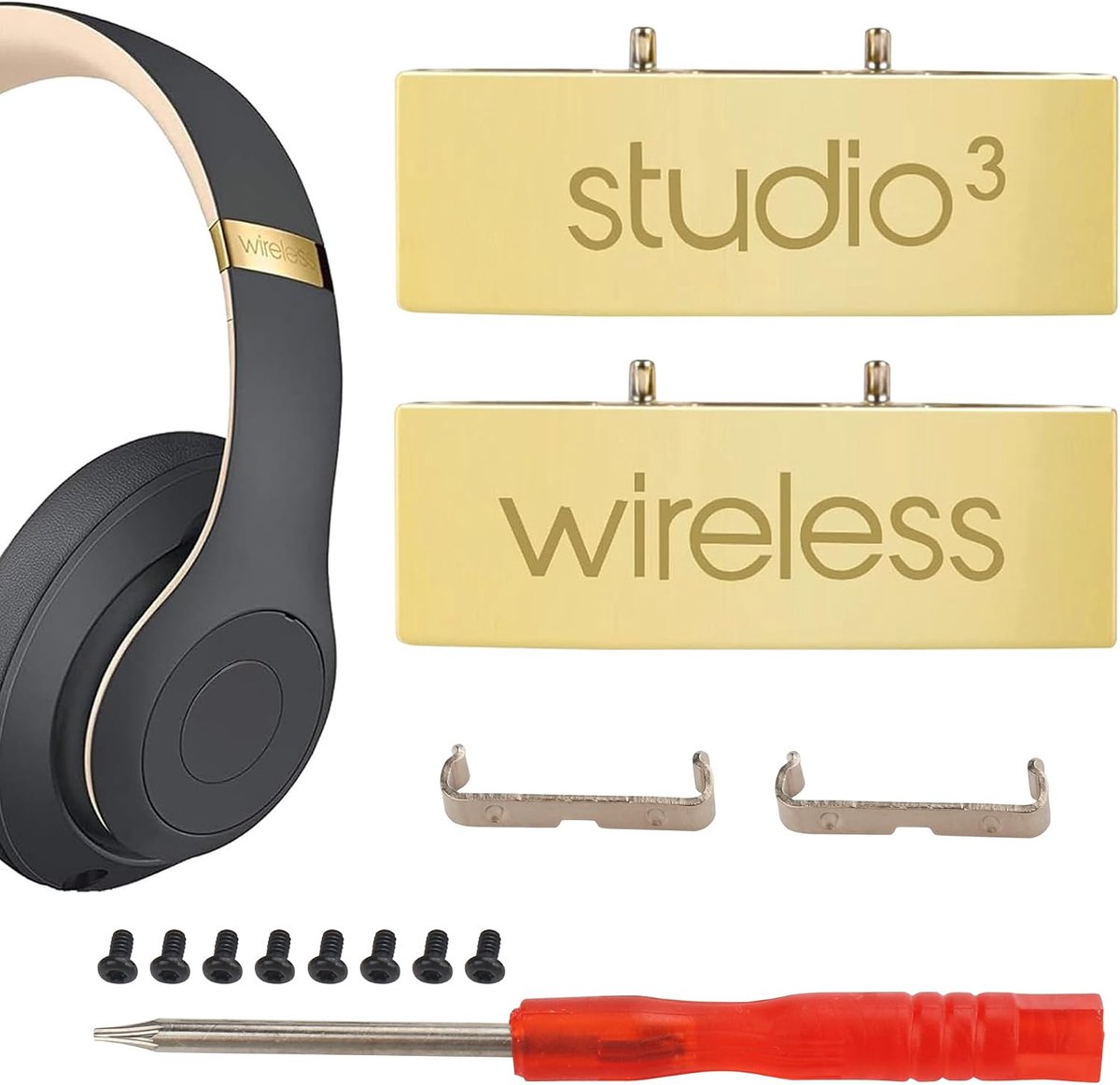 Studio 3 Scharnier Hoofdband Connector Vervanging Metalen Reparatie Onderdelen Compatibel met Beats Studio 3.0 - ShopVlot