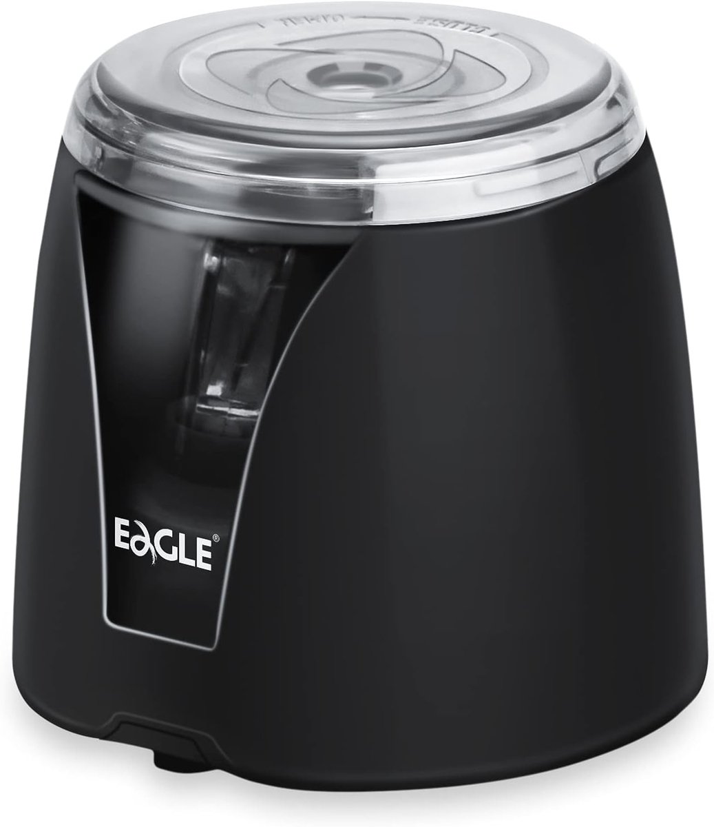 Eagle Portable Automatic Pencil Sharpener, Battery Powered, Suitable for Children, Home, School and Office, Black - ShopVlot