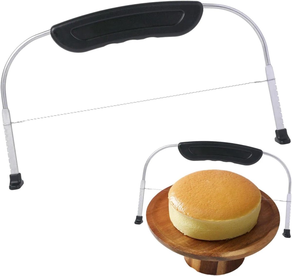Cake Cutter, 28 cm Pie Saws, Cake Crust Cutter, Cake Knife, Height Adjustable Cutting Line, for Even Cutting Cake - ShopVlot