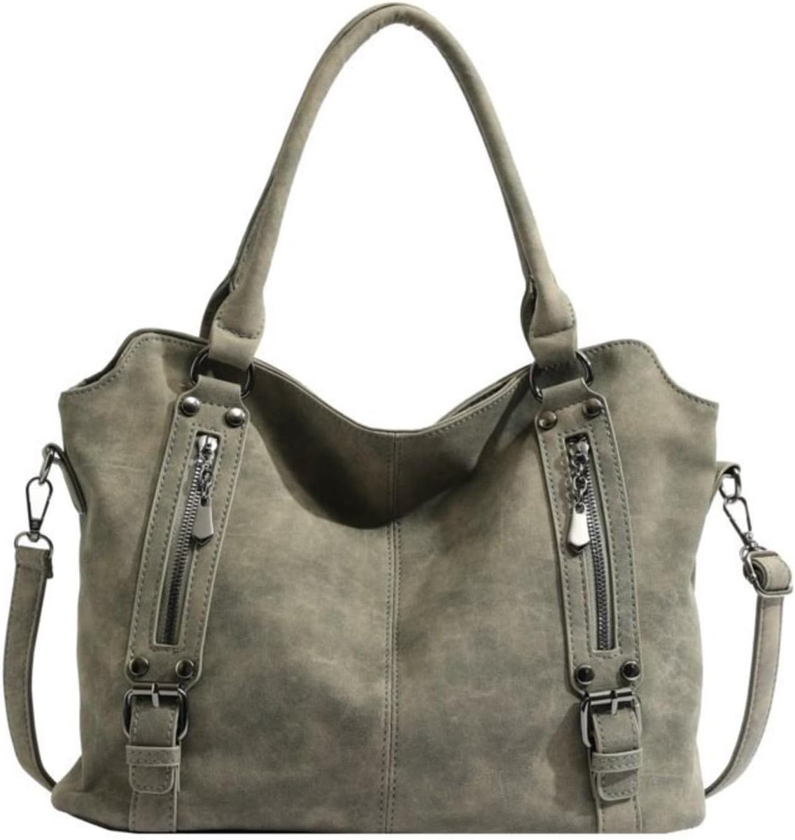 PU Leather Vintage Tote Bags for Women Soft Crossbody Bags for Work Minimalist Belt Shoulder Bags for Winter - ShopVlot