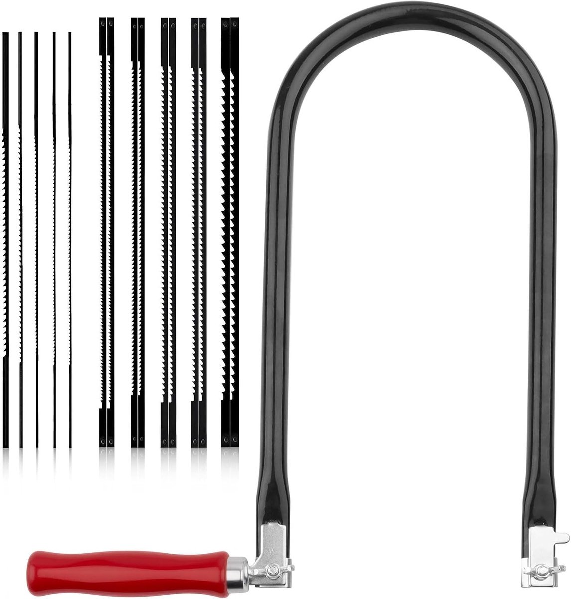 Set Figuurzagen - Zwart - 26 cm - Inclusief 15 Zaagbladen - Voor Houtbewerking en Kunststof