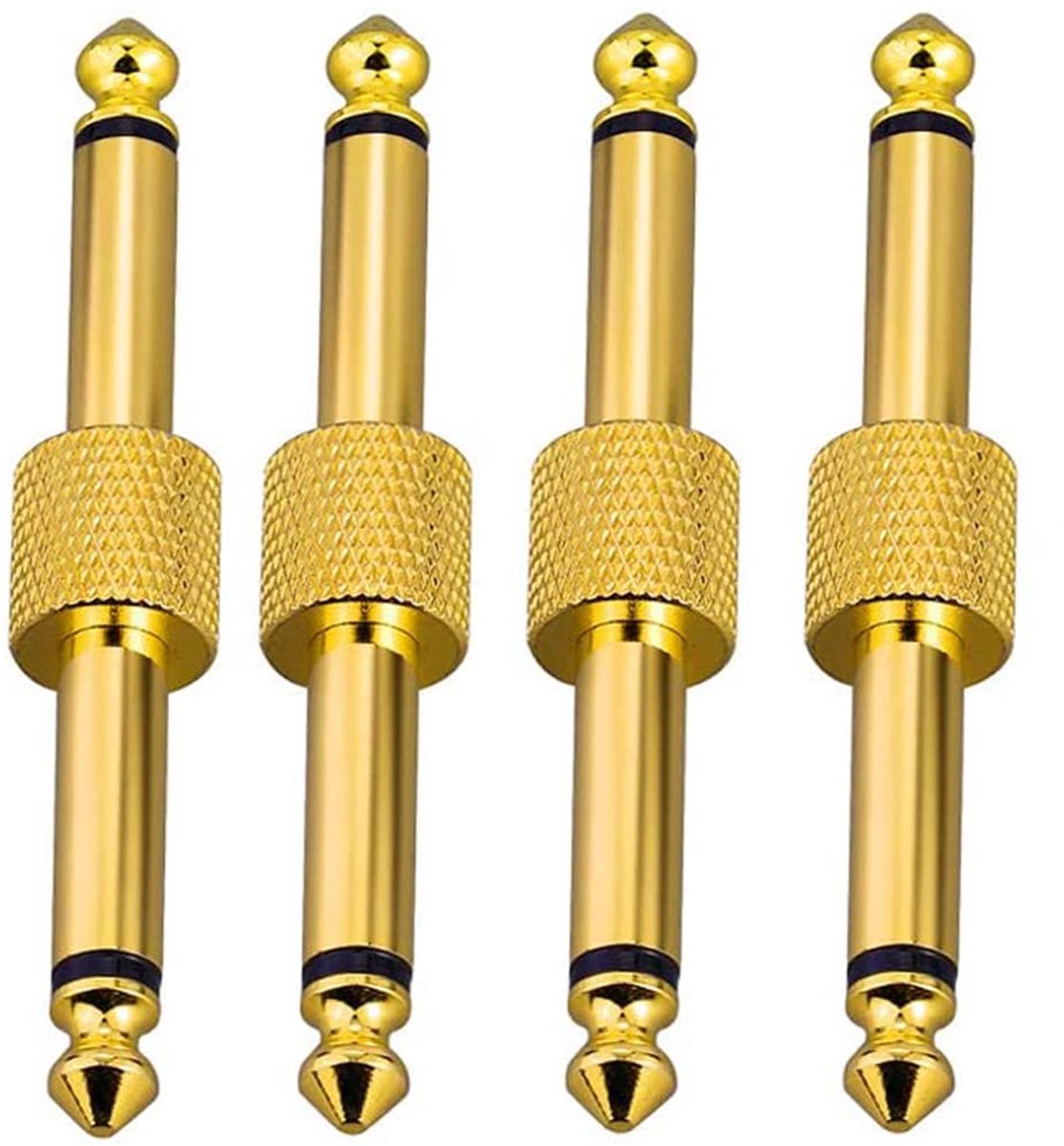 Gitareneffectpedal Connector 6,35mm - Goudgeplateerd - Compact ontwerp - Optimaliseer je geluid - ShopVlot