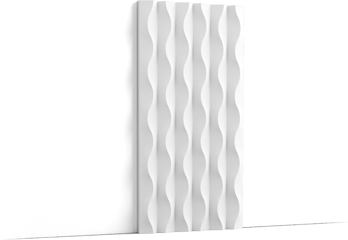 3d muurpaneel Orac Decor W219 ZEA Muurbekleding Akoestisch paneel Decorative element Wandlijst Lijstwerk Sierlijst modern design wit 2 m