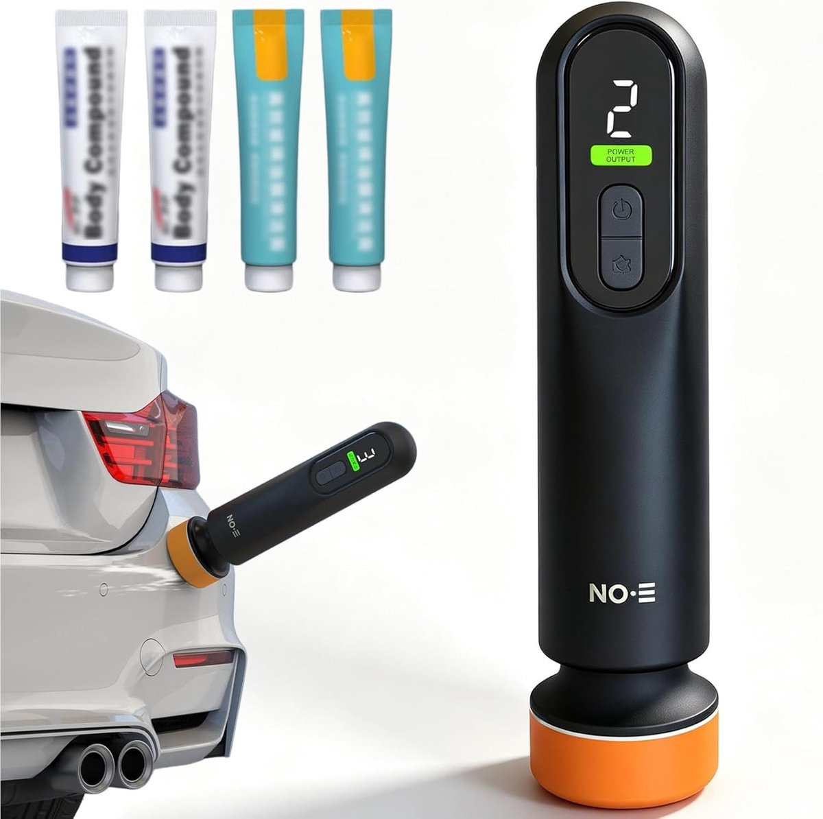 Auto Polijstmachineset - Zwart - Draadloze Polijstmachine met Accu - Voor Auto- en Meubelonderhoud