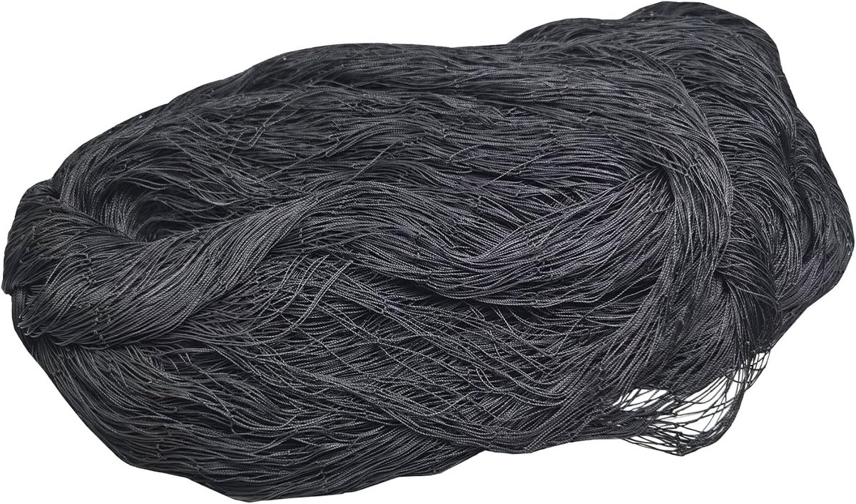 Vogelbeschermingsnet - Zwart - 5 x 10 m - Scheurvast en Duurzaam Nylon - Voor Tuinplanten en Groenten
