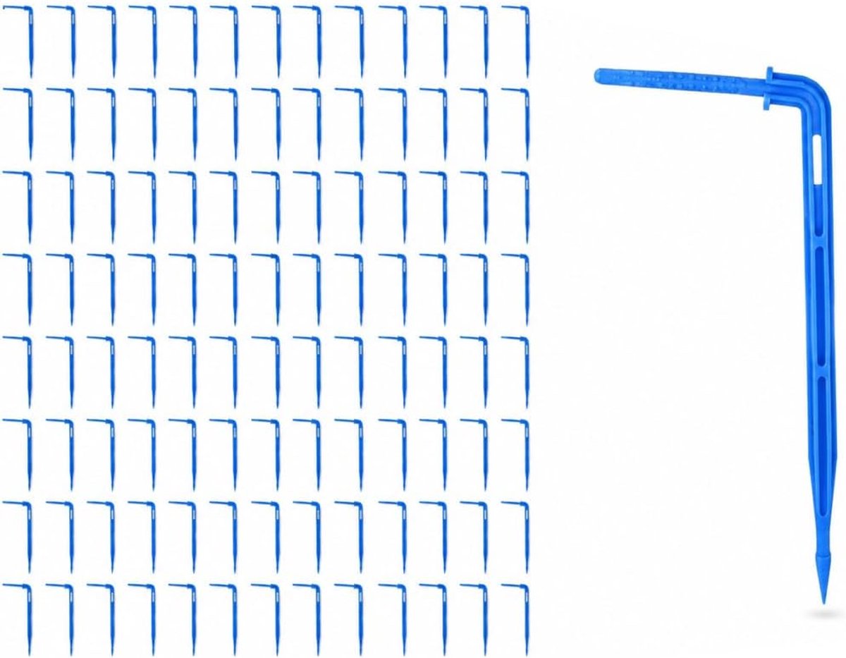 Irrigatie druppelaars 70pcs - 10,5cm kunststof - voor 0,6mm slangen - gelijkmatige druppelirrigatie - ShopVlot