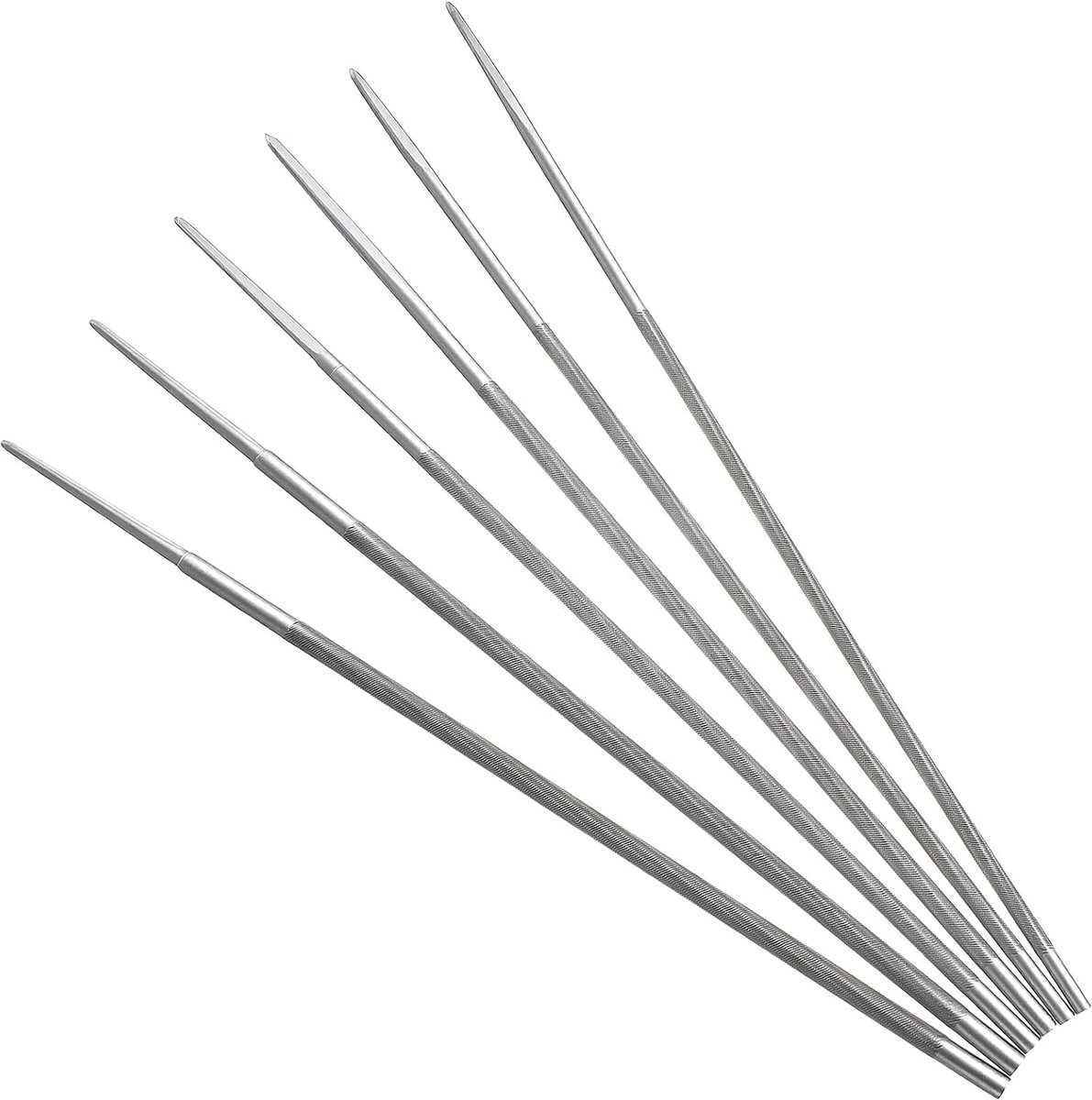 Kettingzaagvijlset 6 stuks - 4,8 mm ronde koolstofstalen vijlen - slijtvast en duurzaam - ideaal voor onderhoud - ShopVlot