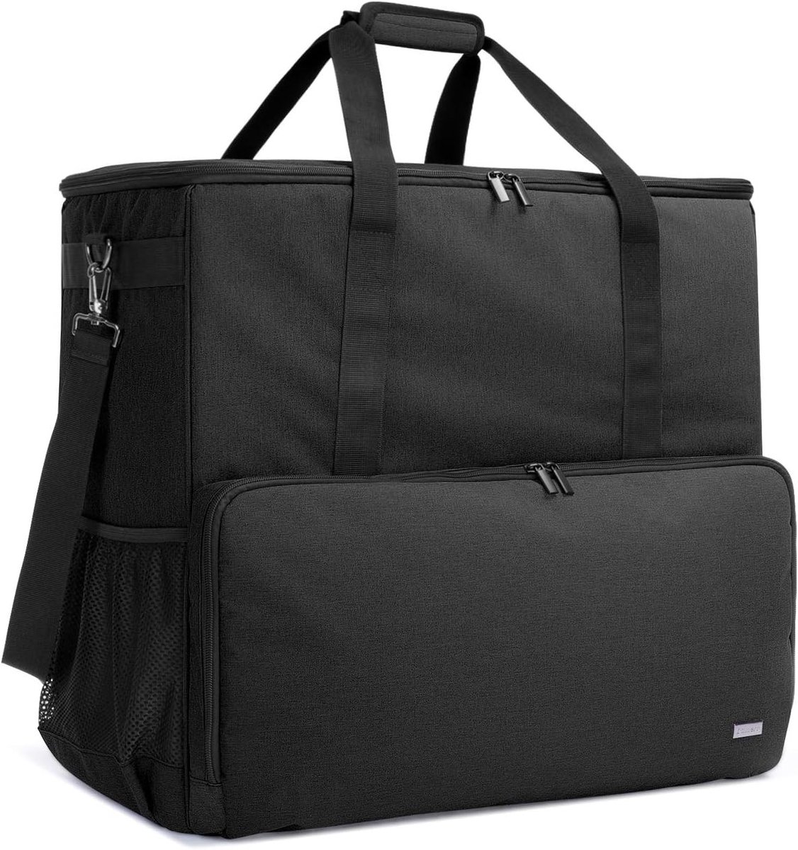 Draagbare Laptoptas voor Computer, Toetsel en Muis - Ideaal voor Reizen en Opslag, Zwart
