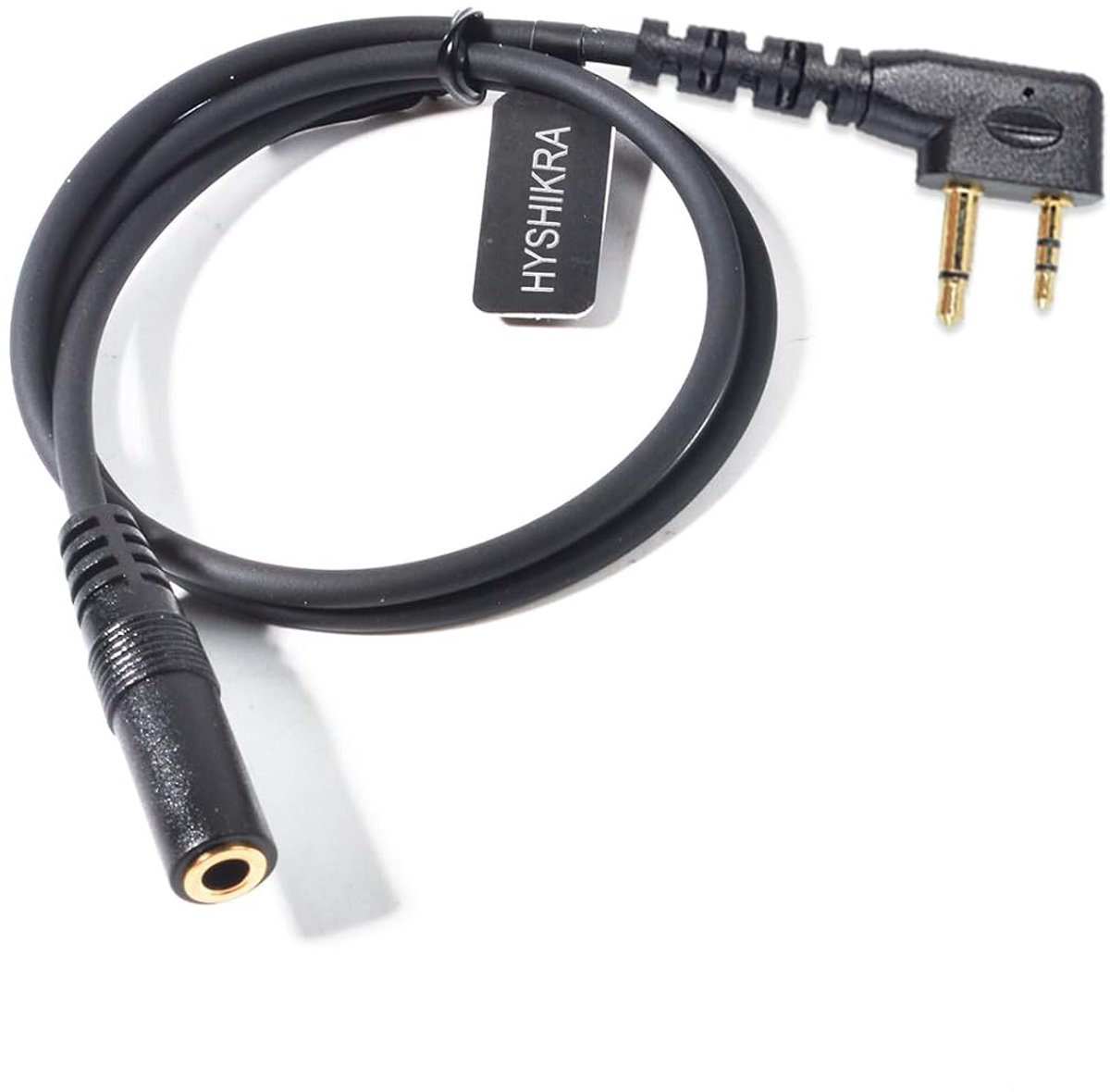 Walkietalkie audio adapter kabel 3.5mm female naar 2-pins - voor Midland G7 G8 G9 M24 - eenvoudig te gebruiken - ShopVlot