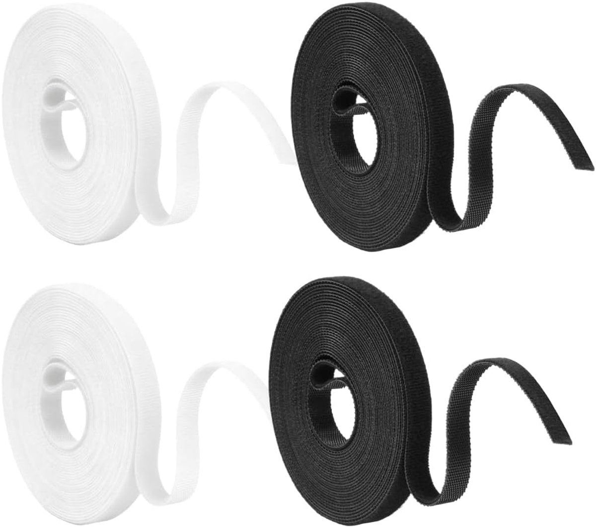 Kabelbinders 5 m x 10 mm - herbruikbaar - zwart - ideaal voor kabelmanagement - ShopVlot