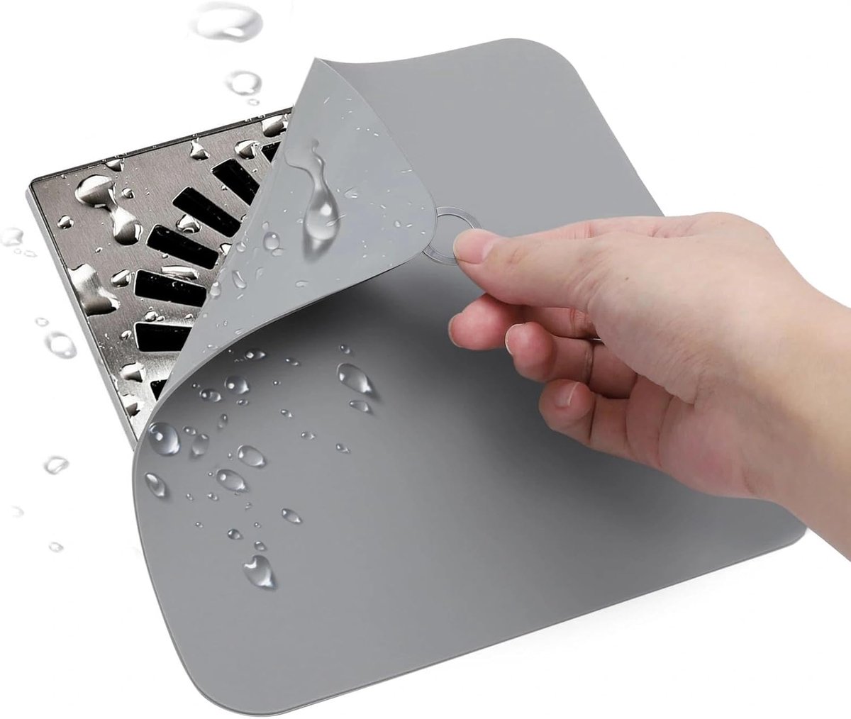 Afvoer mat 20x20 - silicone - anti-geur - voorkomt nare geurtjes - ShopVlot