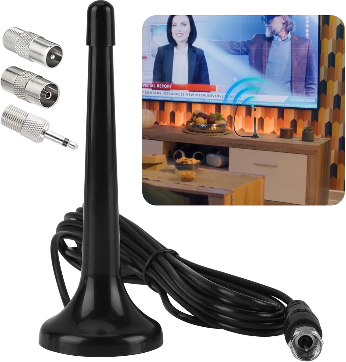 Radio antenne - hoge prestaties - magnetische basis - perfecte DAB en FM ontvangst - m-winkel