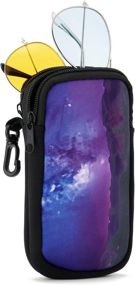 Bril etui met 2 compartimenten - lichtgewicht brillenorganizer - voor zonnebril en bril - ideaal voor reizen - ShopVlot