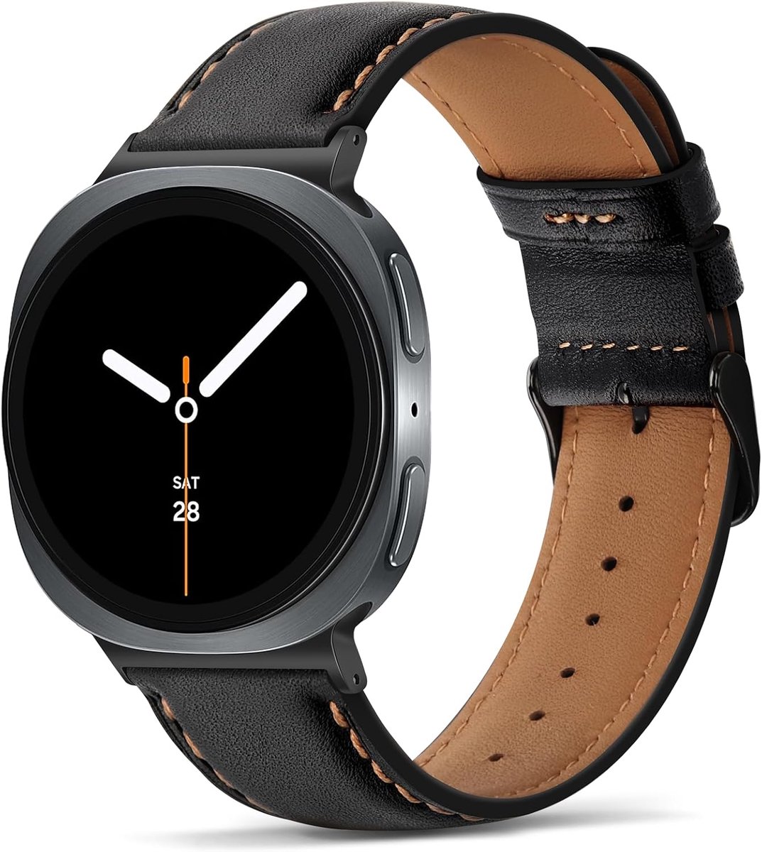 Leren horlogeband voor Samsung Galaxy Watch 8 - 40mm/44mm/46mm - Echt leer - Comfortabel en stijlvol - ShopVlot
