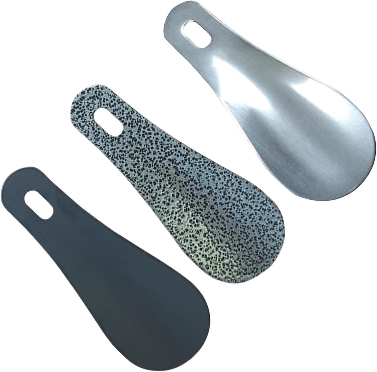 Schoenlepel 3 Stuks - Mini Korte Metaal - Draagbaar - Ideaal voor Thuis en Op Reis - ShopVlot