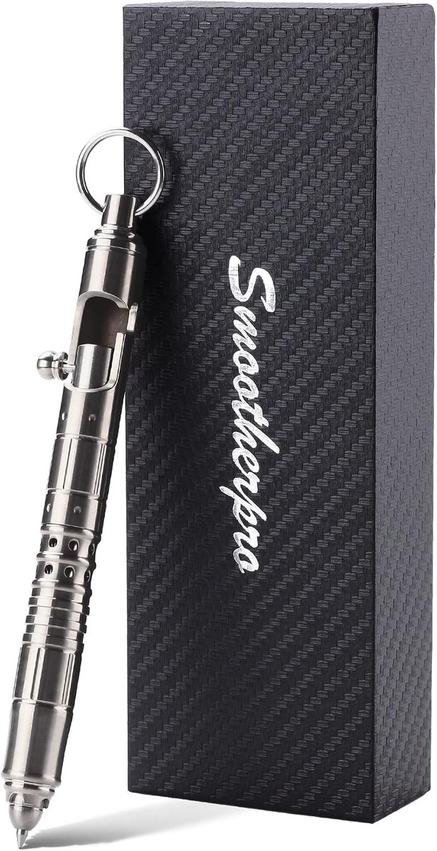 SMOOTHERPRO Titanium Bolt Action Pen - Retractable Ballpoint Pen - Compatible with Parker Refill - ShopVlot