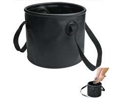 ZAHD Opvouwbare emmer, draagbaar, multifunctionele emmer, opvouwbaar, draagbaar, met draagtas, 10 l, bescherming voor - ShopVlot