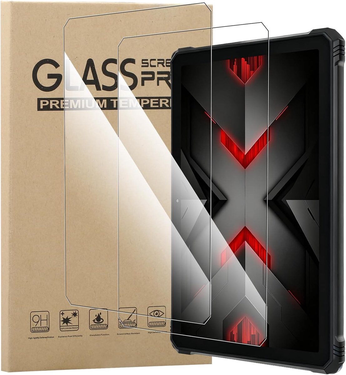MEMELOKA Tempered Glass for HOTWAV R9 Ultra/R9 Pro/R9 Plus, 2 Pack 9H Hardness Anti-Scratch HD [Anti-Fingerprint] - ShopVlot