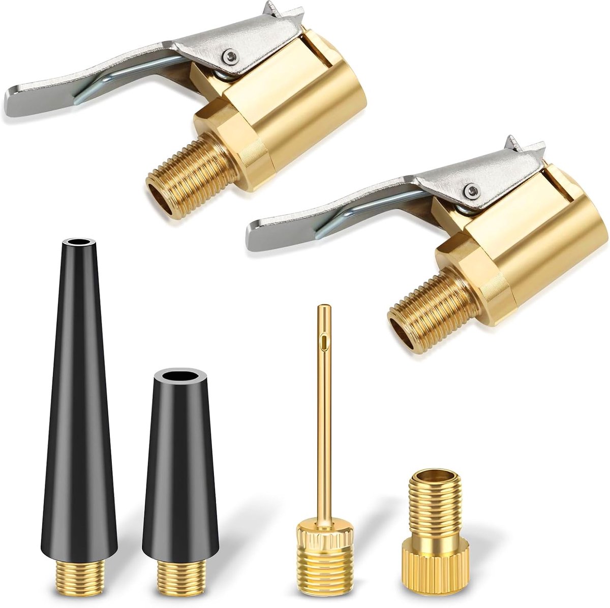Compressed Air Nozzles, 8 mm Tyre Nozzle, Valve Adapter Set, Suitable for Car Tyres, Bicycles and Balls - ShopVlot