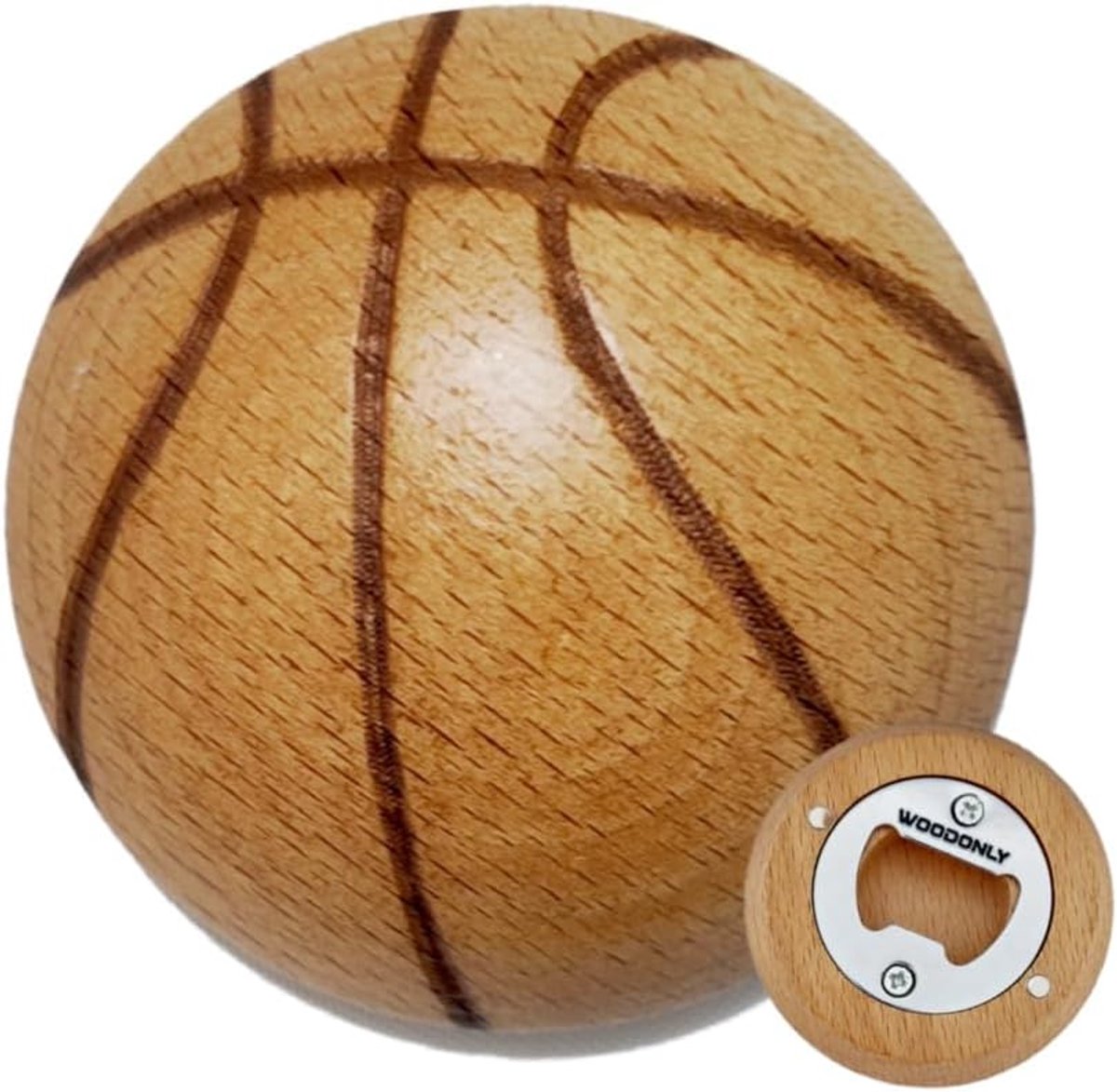 Wooden Ball Bottle Opener with Magnet – Christmas, Birthday Gifts for Men, Father, Husband, Grandfather, Boyfriend - ShopVlot