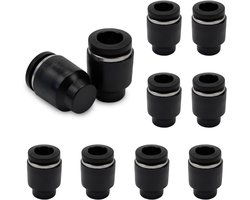 Bwintech 10pcs 6mm Tube OD Push to Connect Pneumatic Cap Plug Fitting (PPF6) - ShopVlot