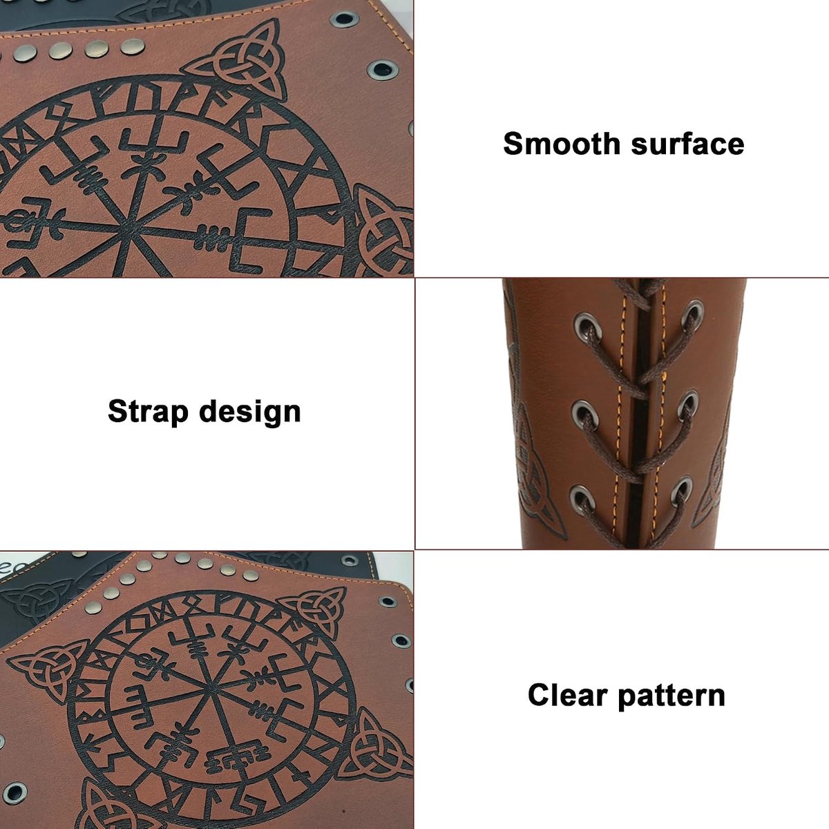 Viking Arm Guards, Medieval Renaissance Arm Guards, Leather Arm Guards, Viking Costume, Accessories for Vikings - ShopVlot