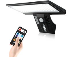 JESLED Buitenverlichting op zonne-energie, 90 leds, beveiligingslicht met bewegingsmelder, 3 kleurtemperaturen - ShopVlot